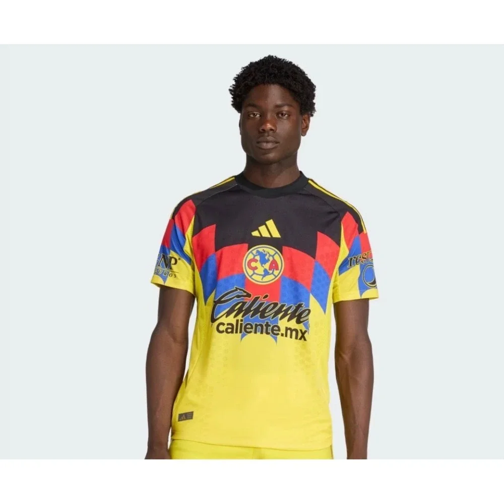 Adidas Club America Home Soccer Jersey 25/26 Men XL Yellow Aeroready Liga MX